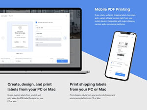 ZSB Series Thermal Label Printer from Zebra ZSB Label Printer Frustration Free Wireless Labeling for Shipping, Address, Barcodes, Filing and More - ZSB-DP14-4-inch Print Width