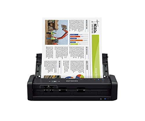Epson Workforce ES-300W Wireless Color Portable Document Scanner with ADF for PC and Mac, Sheet-fed and Duplex Scanning