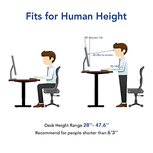 Flexispot EN1B Height Adjustable Desk Frame Electric Sit Stand Desk Base Home Office Stand up Desk(Black Frame)