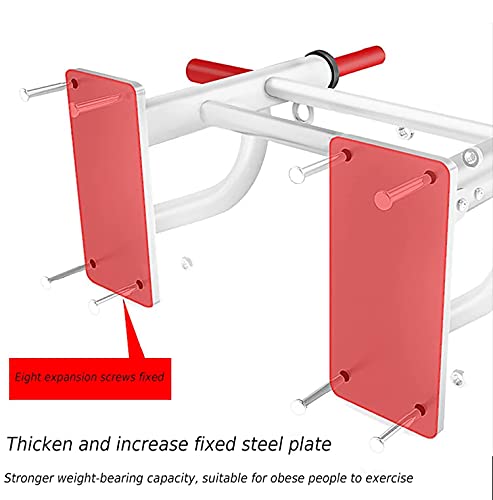 Foldable Pull Up Bars for Wall Mounted, Strength Training Equipment with Non-Slip Black Handles, Heavy Duty Pull Up Bars for Indoor Home Gym Workout,Supports to 440 Lbs