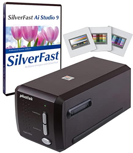 Plustek OpticFilm 8300i Ai Film & Slide Scanner Converter + Negative Film Holders Kit