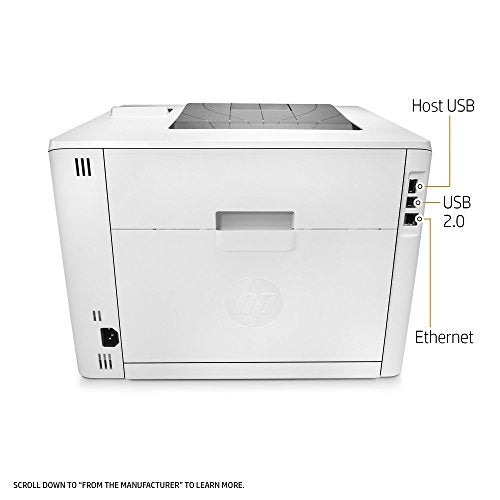 HP LaserJet Pro M452nw Wireless Color Laser Printer with Built-in Ethernet (CF388A) (Renewed)