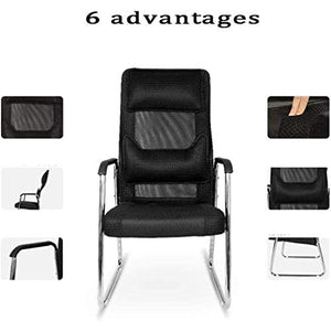 ELEdvb Mesh Executive Conference Office Chair with Sled Base