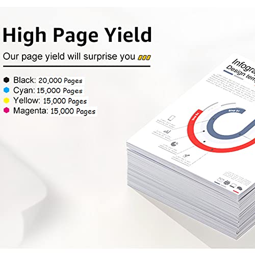 Compatible with Ricoh MPC2500 Toner Cartridges Used in Ricoh Aficio MPC 2000 2500 3000 2525 3030 Printer Black Yellow Cyan Magenta Laser Printer Accessories Black2