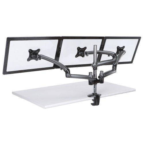 Cotytech Triple Monitor Desk Mount Spring Arm Clamp Base - Dark Gray (DM-GMT13-C50)