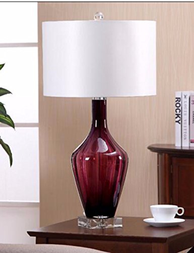 CJSHVR-American Village Upscale T Lamps Villas Living Room Decorated With Glass Lamps Modern Minimalist Bedroom Bed Lamps