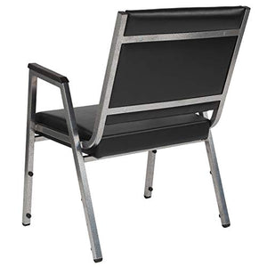 Flash Furniture 4-XU-DG-60443-670-1-BK-VY-GG Bariatric Chairs, 4 Pack, Black Vinyl