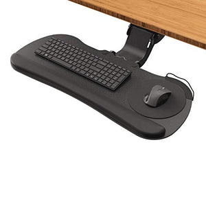 UPLIFT Desk - Big Ultra-Thin Keyboard Tray (Black) with Quick Adjust Mech (Black)