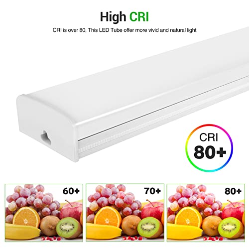 Amberbaby Under Cabinet LED Flushmount Light, Waterproof Commercial Security Lighting 9 Pack
