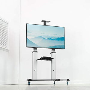 VIVO Ultra Heavy Duty Mobile TV Stand for 32-100 inch Flat Screens, Adjustable Rolling Cart with Wheels - STAND-TV22S