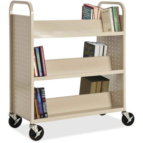 Lorell Double-Sided Book Cart