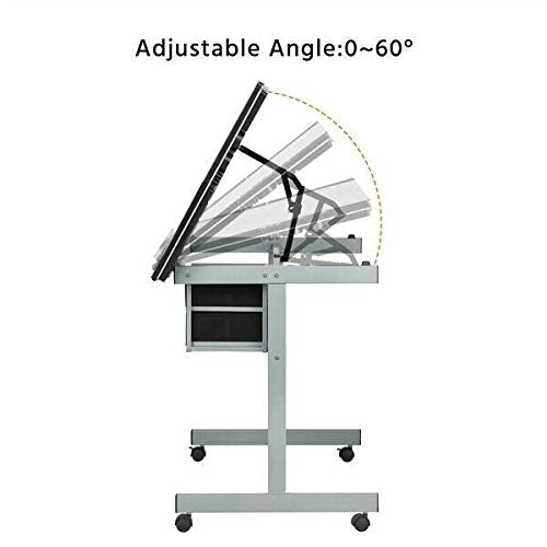 LCSA Adjustable Drafting Table Artist Drawing Table Craft Desk Home Office Art Use