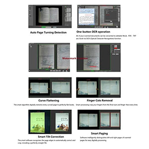 Bevve Smart Document Scanner BS2000P with 18 MP Camera, OCR, Auto Curve Flattening