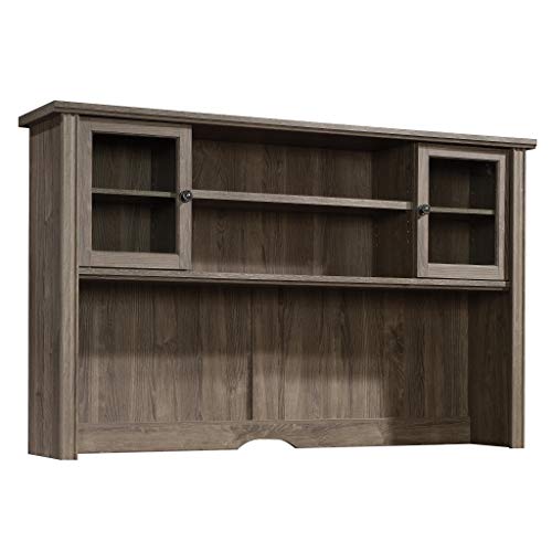Sauder Hammond Hutch Emery Oak Finish, L: 65.12" x W: 13.62" x H: 40.04"