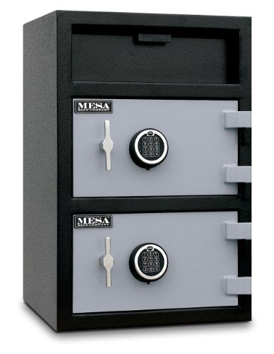 Mesa Safe MFL3020EE Depository Safe, 1.4 Top and 2.2 Bottom Interior Cubic feet, 2 Compartments