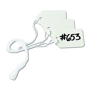 Avery White Marking Tags, Strung, 1.5 x 0.3-Inches, Pack of 1000 (12205)