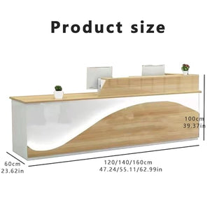 ZXLBTNB Reception Desk, L-Shaped Modern Retail Checkout Counter - Small Hair Salon & Barber Shop