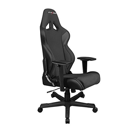 DXRacer Racing Series OH/RW106/N Racing Style Bucket Seat Ergonomic Executive Office Gaming Chair Computer Esports Desk Chair Lumbar Support Pillows (Black)
