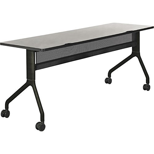 Safco Rumba Rectangular Nesting Table — 72in. x 24in., Gray/Black, Model# 2043GRBL