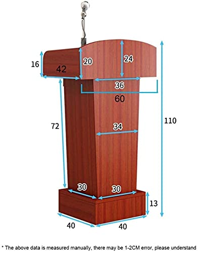 CAMBOS Lectern Podium Stand - Presentation Lectern Stand/Stand-Up Podium, Teacher's Podium Height 110cm