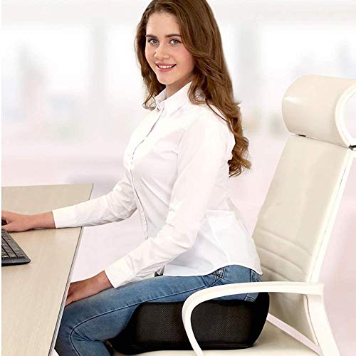 Seat Cushion and Lumbar Support Pillow Orthopedic for Office Chair - Relieve Lower Back Pain, Women