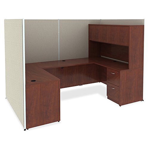 Lorell LLR69606 69000 Series Free Standing Fixed Pedestals, Cherry