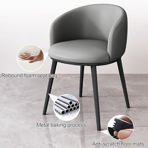 BYJSJY Round Dining Table and Chair Set 4-Piece, Modern Small Office Conference Coffee Table Set