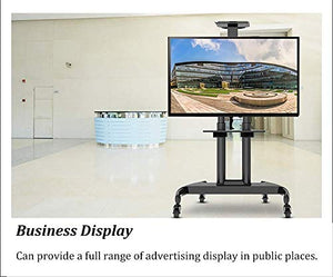 Generic Universal TV Stand/Cart - Heavy Duty Rolling TV Cart for 32-70 Inch TV, 1.9M Height, 75Kg Load