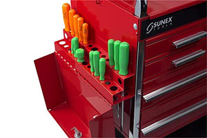 Sunex Tools 8045 Professional 5 Drawer Service Cart with Locking Top- Red