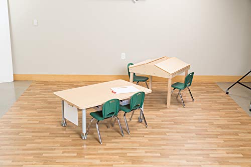 Learniture Structure Series Preschool Chairs, 12" Seat Height, Green, LNT-112-CSW-GN-20 (20 Chairs)