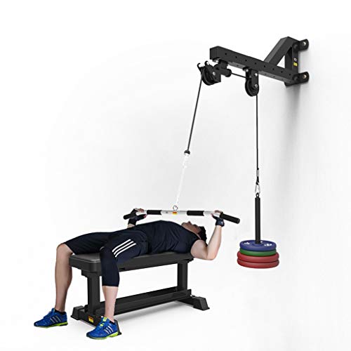Asuka Pulley Trainer Black 360° Rotatable Biceps Curls Triangle Structure Wall Mount Cable Machine Accessories Olympic Asuka Pulley Trainer Strength Training Equipment
