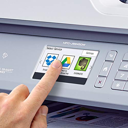 Brother Inkjet Printer, MFCJ6945DW, INKvestment Color Inkjet All-in-One Printer with Wireless, Duplex Printing and Up to 1-Year of Ink in-Box, Amazon Dash Replenishment Enabled