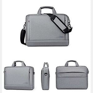 QWZYP Waterproof Laptop Bag Case Notebook Bag Computer Shoulder Handbag Briefcase Bag (Color : Gray, Size : 13 Inch)