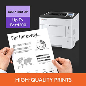 KYOCERA ECOSYS PA6000x Monochrome Laser Printer, 62 ppm, 600 x 600 dpi, Duplex, 600 Sheet Tray