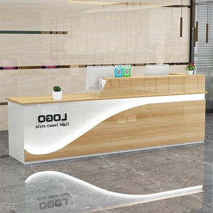 GHXYDSS Cashier Reception Counter Table with Lock 160x60x100cm C-2