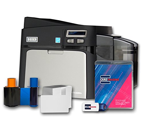 Fargo DTC4250e Single-side ID Card Printer & Supplies Package 52000