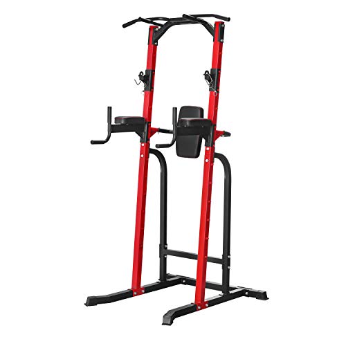 HYD-Parts Power Tower,Standing Full Body Chin up Bar,Adjustable Heavy Duty Pull up Bar Strength Training Fitness Workout