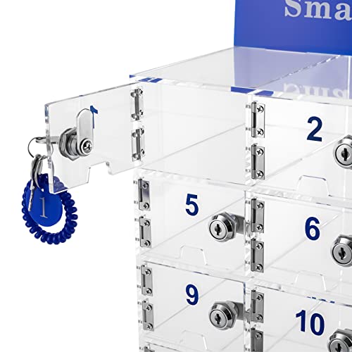 DNYSYSJ 24 Slots Cell Phone Locker with Door Locks and Keys