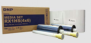 DNP 4x6" Print Media for DS-RX1HS Dye Sub Printer; 700 Prints Per Roll; 2 Rolls Per Case (1400 Total Prints).