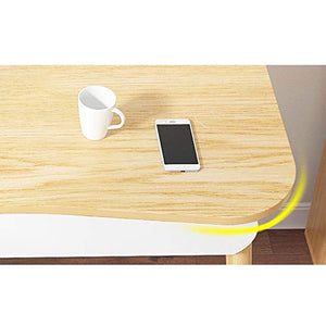 LICHUAN Computer Desk Study Computer Desk with Storage Modern Simple Laptop Table Writing Computer PC Desk Workstation for Home Office Writing Desk (Color : White, Size : 1206072cm)