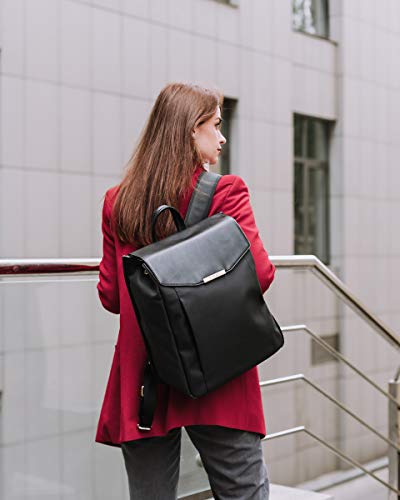 Astrid 15-Inch Vegan Leather Laptop Backpack for Women I Notebook Computer Backpack | Ideal Bag for Business, Travel, and Work