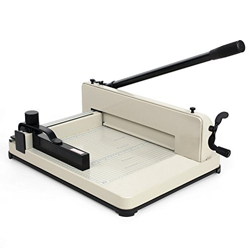 Amzdeal Paper Cutter Guillotine Paper Cutter Trimmer Professional Heavy Duty Commercial Paper Cutter A4 Paper Cutting Machine