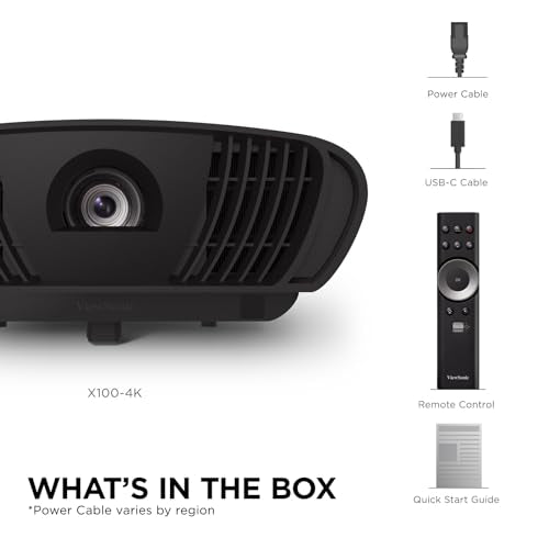 ViewSonic Smart LED 4K Projector with Dual Harman Kardon Speakers