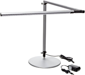 Koncept AR3000-W-SIL-DSK Z-Bar LED Desk Lamp, Warm Light, Silver