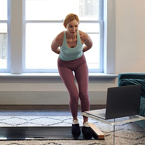 BRRRN Slide Board - Home Workout to Build Core Muscles and Great Cardio Workout - Easy to Use and Store - Exercise Equipment for Hockey, Ice Skating and Skateboarding - Adjustable 5-6 Ft