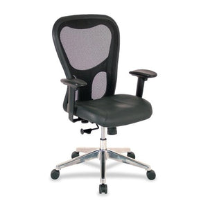 Lorell High-Back Executive Chair, 24-7/8 by 23-5/8 by 44-1/8-Inch, Black