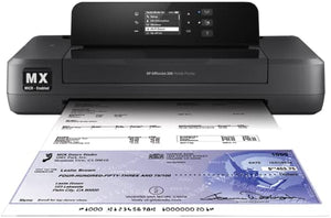 VersaCheck HP Officejet 200 MX Portable Wireless MICR Check Printer and VersaCheck X9 Platinum 5-User Software Bundle White, 200MX