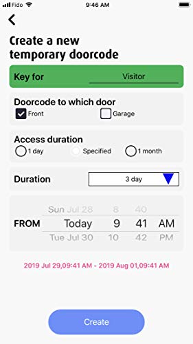 GBF Wireless Video Door Phone & Doorbell WiFi Intercom System Kit,1080P HD, Smart Keypad, One WiFi 7" Touch Monitor (One 3rd gen WiFi IP Door Station PL963PM and one WiFi IP Indoor Monitor)