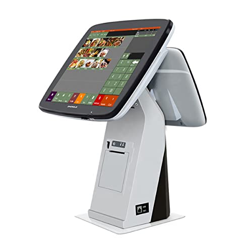 ZHONGJI Restaurant Point of Sale (POS) System with Built-in Thermal Receipt Printer, Cash Drawer, and Kitchen Printer - SET02