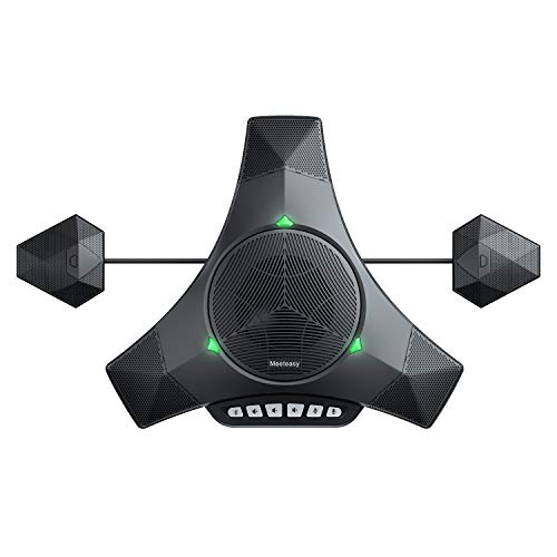 Meeteasy MVOICE8010 EX-B Bluetooth Conference Speakerphone with 2 Expandable Microphones